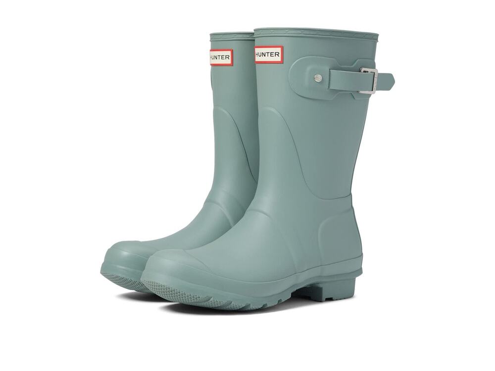 HUNTER ORIGINAL SHORT - BOOTS FOR WOMEN - NATURAL RUBBER - SWEET GALE GREEN 9 M